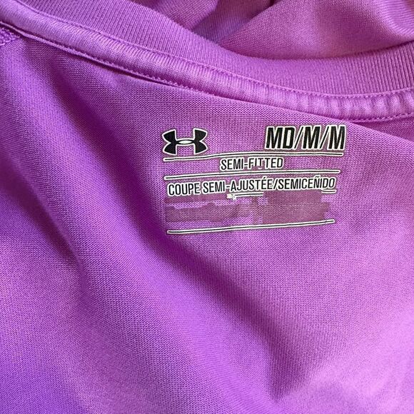 Under Armour Purple Tech Short Sleeve Top M - Picture 8 of 10